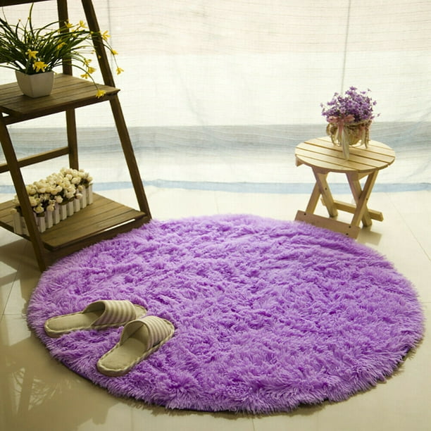 Round Area Rug Carpet amazing lotus pond Floor Mat Non-Slip 27.6 Inch Diameter for Living Room Bedroom 